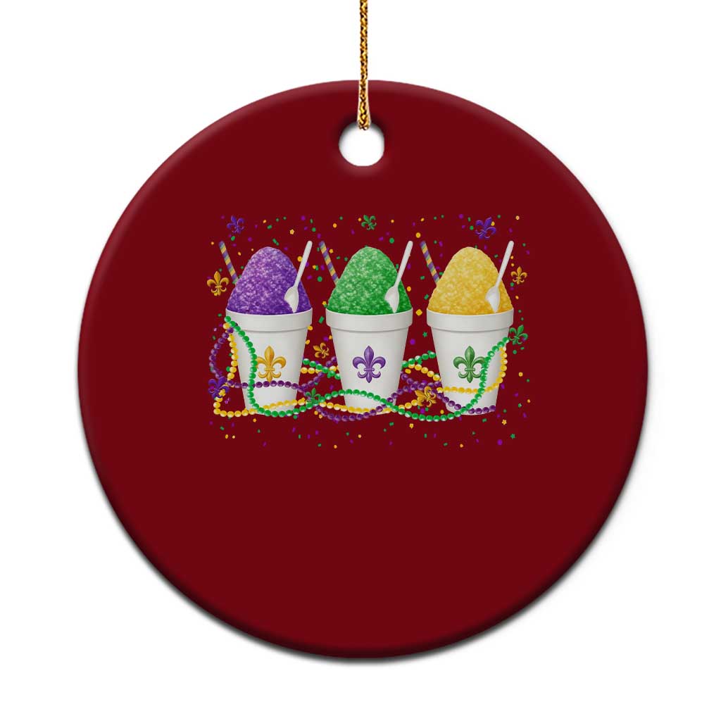 Funny Mardi Gras Snowballs Fat Tuesday Carnival Beads Ceramic Ornament TS11 1pc Red Print Your Wear