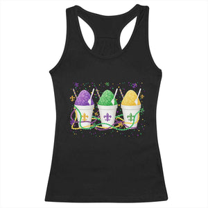 Funny Mardi Gras Snowballs Fat Tuesday Carnival Beads Racerback Tank Top TS11 Black Print Your Wear