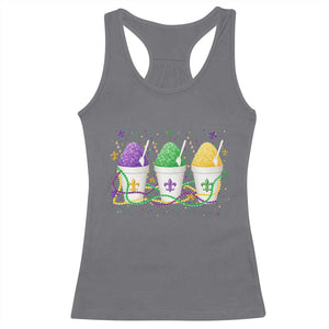 Funny Mardi Gras Snowballs Fat Tuesday Carnival Beads Racerback Tank Top TS11 Charcoal Print Your Wear