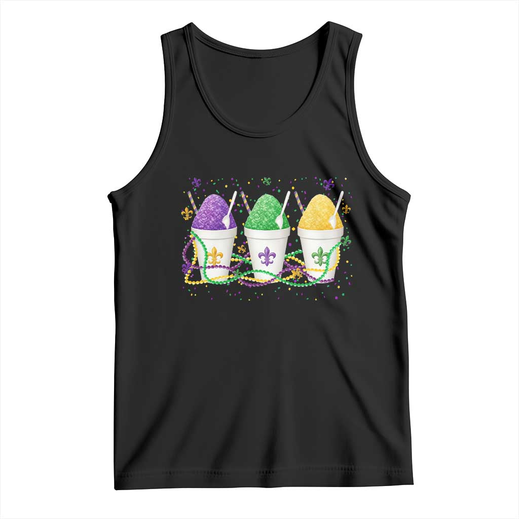 Funny Mardi Gras Snowballs Fat Tuesday Carnival Beads Tank Top TS11 Black Print Your Wear