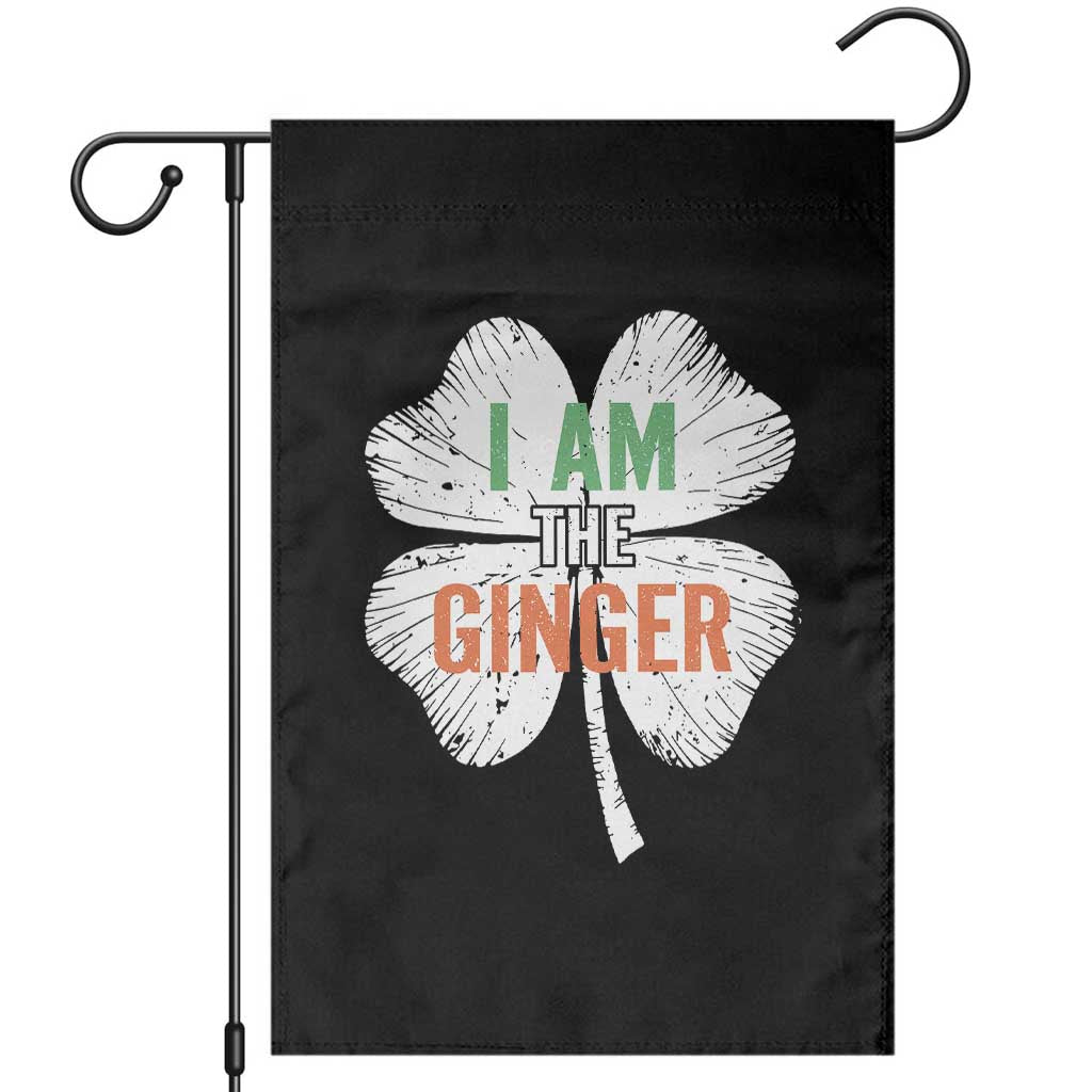 Funny St Patricks Day I Am The Ginger Garden Flag Irish Redhead Shamrock TS11 Black Print Your Wear
