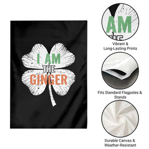 Funny St Patricks Day I Am The Ginger Garden Flag Irish Redhead Shamrock TS11 Print Your Wear