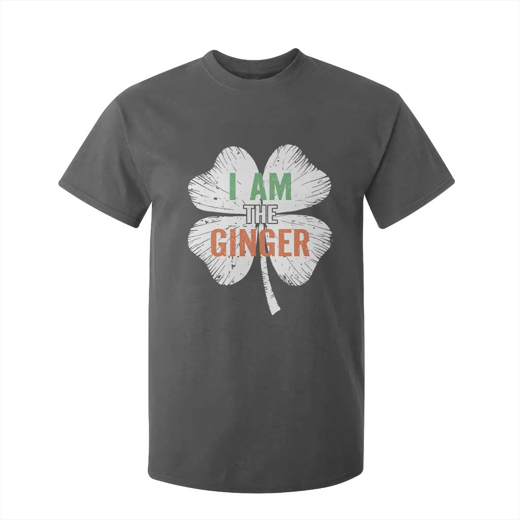 Funny St Patricks Day I Am The Ginger T Shirt For Kid Irish Redhead Shamrock TS11 Dark Heather Print Your Wear
