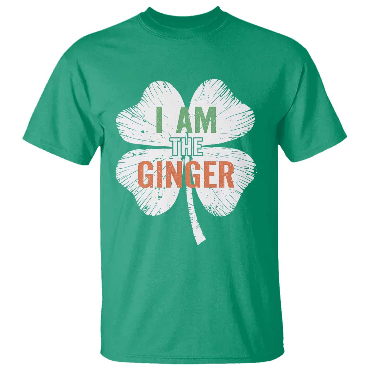 Funny St Patricks Day I Am The Ginger T Shirt - Irish Redhead Shamrock TS11 Irish Green Print Your Wear