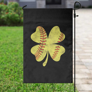 Softball St Patricks Day Irish Clover Sport Garden Flag TS11 Print Your Wear