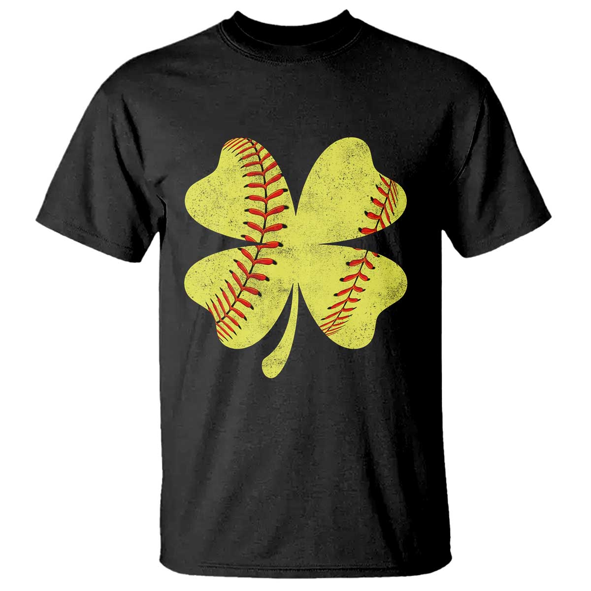 Softball St Patricks Day Irish Clover Sport T Shirt TS11 Black Print Your Wear