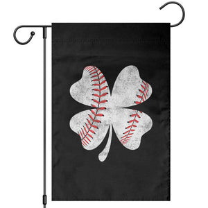 Funny Baseball St Patricks Day Vintage Clover Garden Flag TS11 Black Print Your Wear