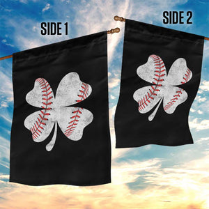Funny Baseball St Patricks Day Vintage Clover Garden Flag TS11 Print Your Wear