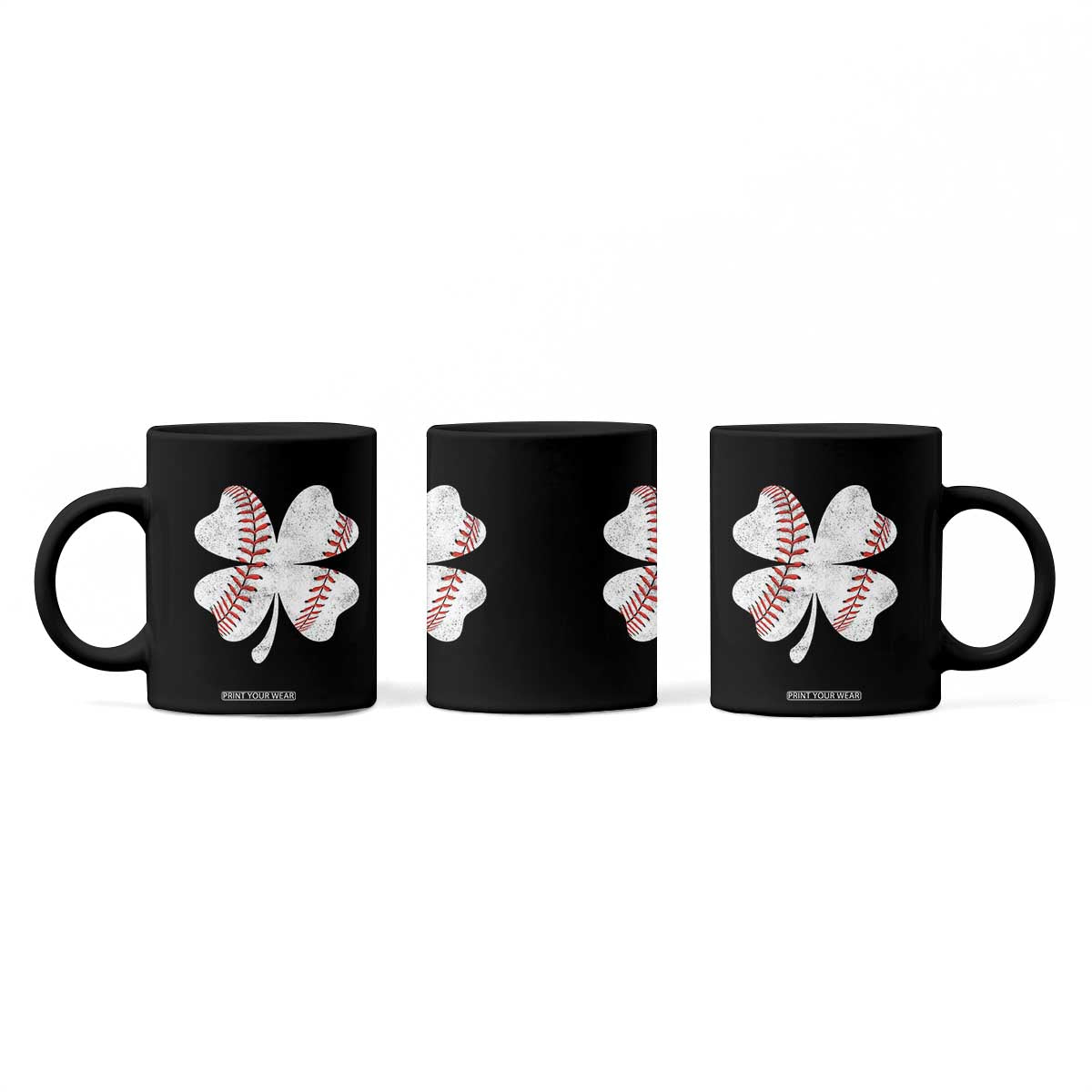 Funny Baseball St Patricks Day Vintage Clover Coffee Mug TS11 Print Your Wear
