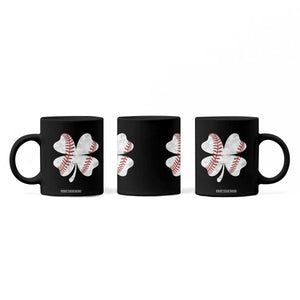 Funny Baseball St Patricks Day Vintage Clover Coffee Mug TS11 Print Your Wear