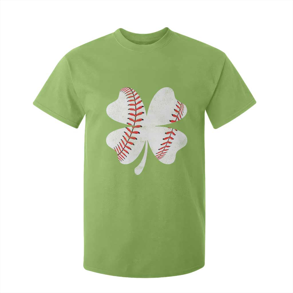 Funny Baseball St Patricks Day Vintage Clover T Shirt For Kid TS11 Lime Print Your Wear