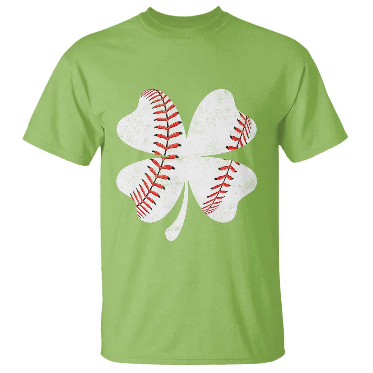 Funny Baseball St Patricks Day Vintage Clover T Shirt TS11 Lime Print Your Wear