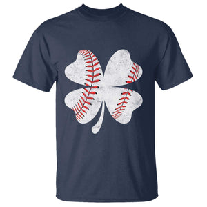 Funny Baseball St Patricks Day Vintage Clover T Shirt TS11 Navy Print Your Wear