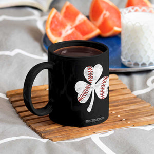 Funny Baseball St Patricks Day Distressed Shamrock Coffee Mug TS11 Print Your Wear
