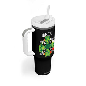 Irishki Half Irish Half Polish Tumbler With Handle Celtic Cross St Patricks TS11 Print Your Wear