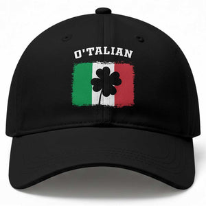 Funny Irish Italian St. Patrick's Day O'Talian Baseball Cap TS11 Print Your Wear