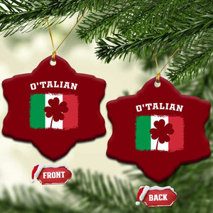Funny Irish Italian St. Patrick's Day O'Talian Ceramic Ornament TS11 Print Your Wear
