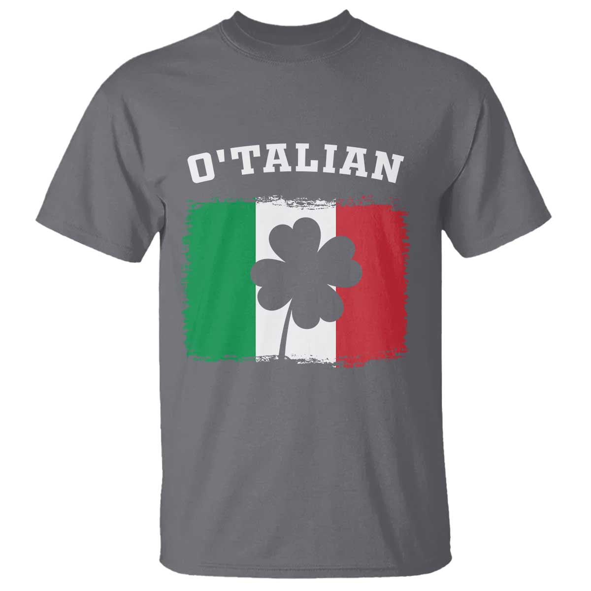 Funny Irish Italian St. Patrick's Day O'Talian T Shirt TS11 Charcoal Print Your Wear