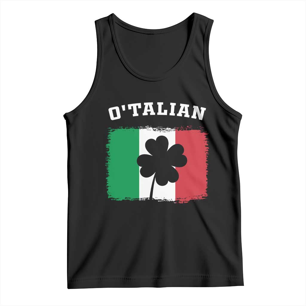Funny Irish Italian St. Patrick's Day O'Talian Tank Top TS11 Black Print Your Wear
