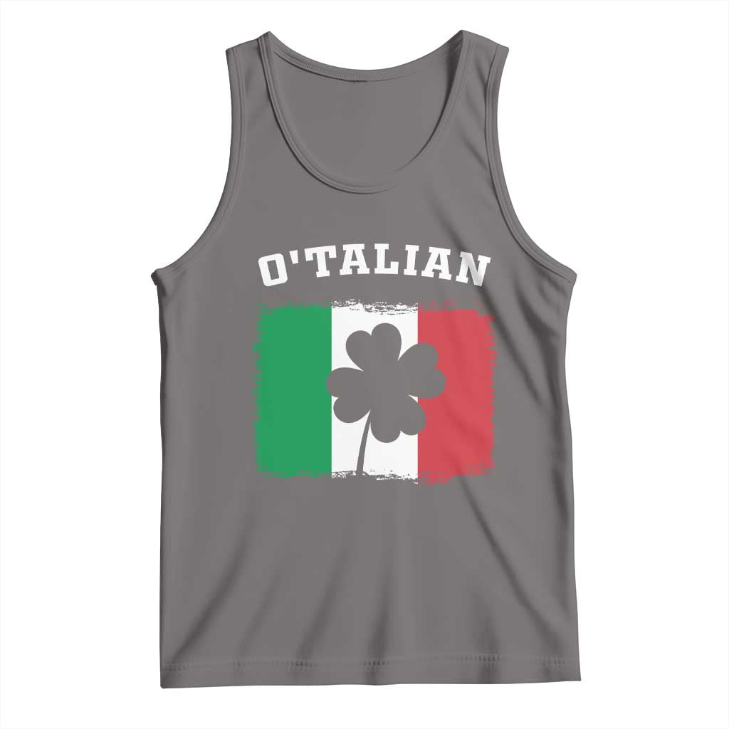 Funny Irish Italian St. Patrick's Day O'Talian Tank Top TS11 Deep Heather Print Your Wear