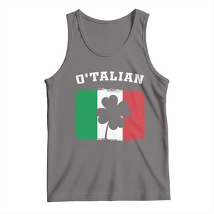 Funny Irish Italian St. Patrick's Day O'Talian Tank Top TS11 Deep Heather Print Your Wear