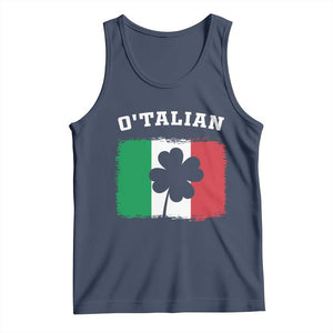 Funny Irish Italian St. Patrick's Day O'Talian Tank Top TS11 Navy Print Your Wear
