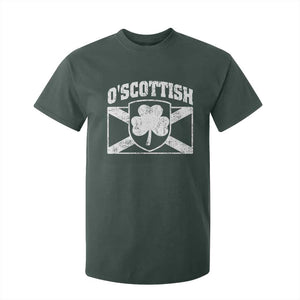 Irish-Scots Irish Scottish T Shirt For Kid O'Scottish Vintage Shamrock TS11 Dark Forest Green Print Your Wear
