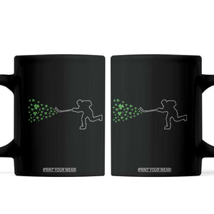 Funny St Patrick's Day Ice Hockey Shamrock Coffee Mug TS11 Black Print Your Wear