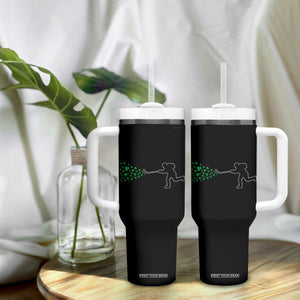 Funny St Patrick's Day Ice Hockey Shamrock Tumbler With Handle TS11 Print Your Wear