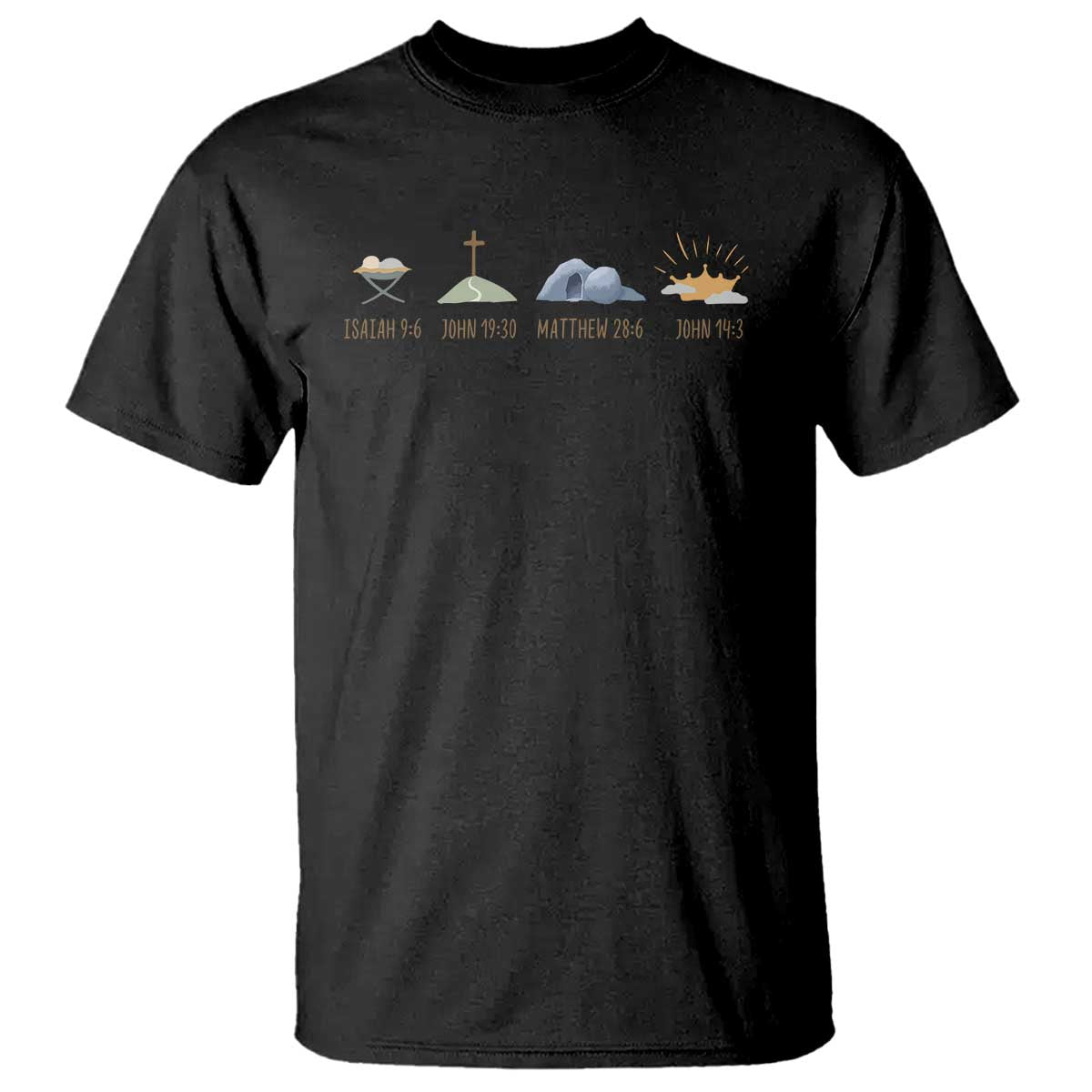 The Life Of Jesus Christ Religious Bible Verse T Shirt TS11 Black Print Your Wear