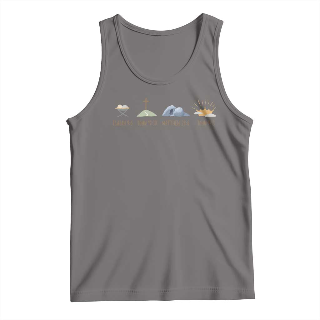 The Life Of Jesus Christ Religious Bible Verse Tank Top TS11 Deep Heather Print Your Wear