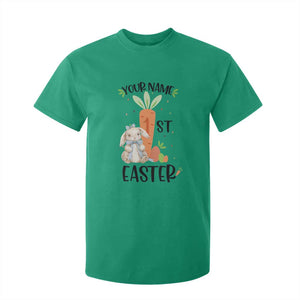Personalized Easter Day T Shirt For Kid Custom Text 1st Easter Cute Bunny Carrot TS11 Irish Green Print Your Wear