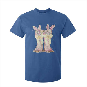 Funny Easter Day Cowgirl Egg Cowboy Boots T Shirt For Kid TS11 Royal Blue Print Your Wear