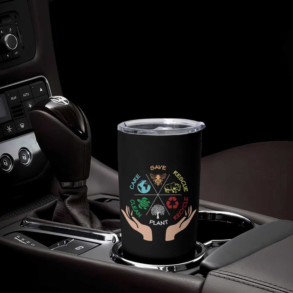 Save Bees Rescue Animals Recycle Plastic Plant Tree Tumbler Cup Earth Day TS11 Print Your Wear