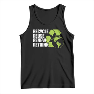 Recycle Reuse Renew Rethink Environmental Activism Tank Top TS11 Black Print Your Wear