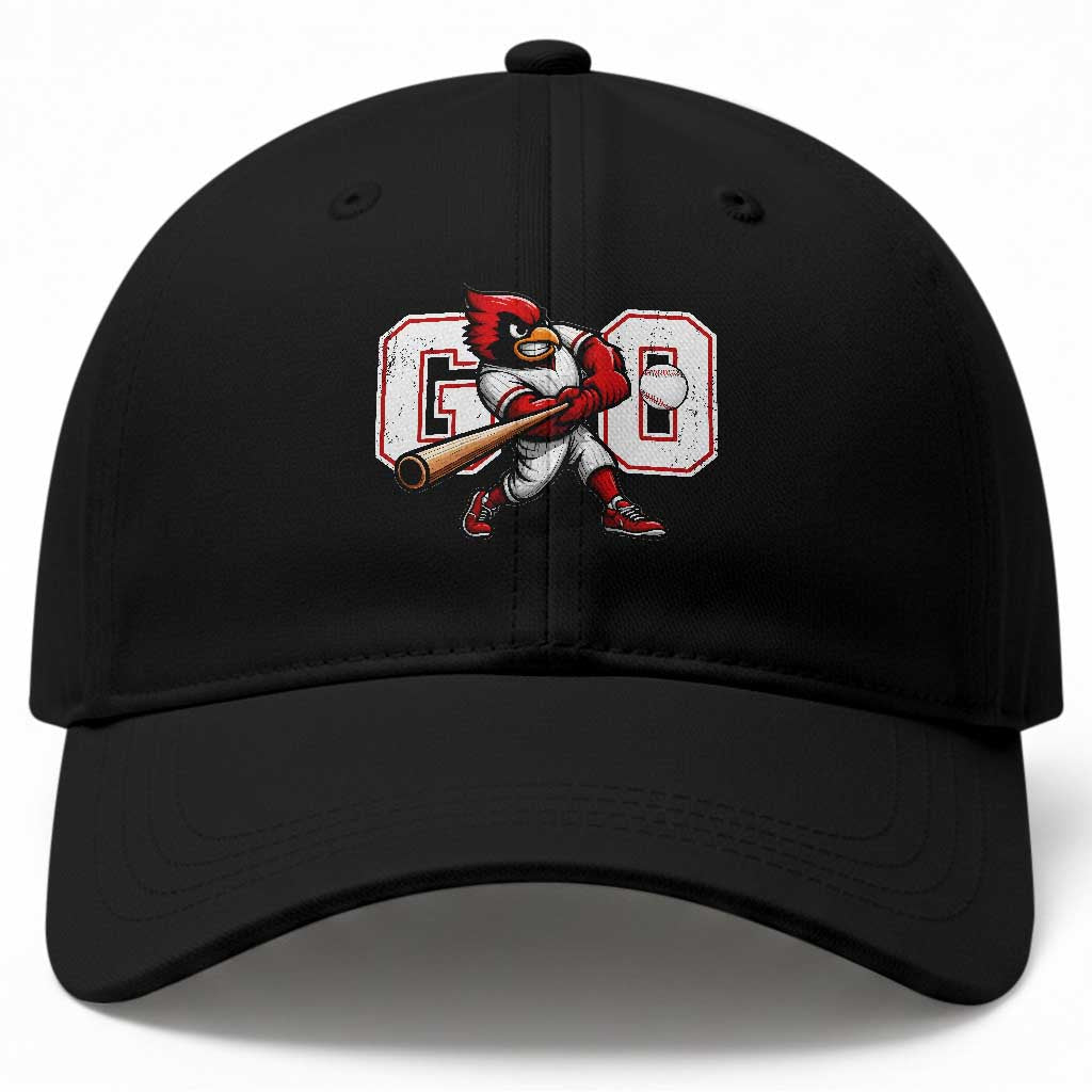 Go Cardinal Playing Baseball Graphic Baseball Cap for Sports Fan TS11 Print Your Wear