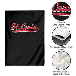St Louis Sports Script Retro Baseball Lovers Proud City Garden Flag TS11 Print Your Wear
