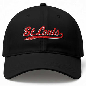 St Louis Sports Script Retro Baseball Lovers Proud City Baseball Cap TS11 Print Your Wear
