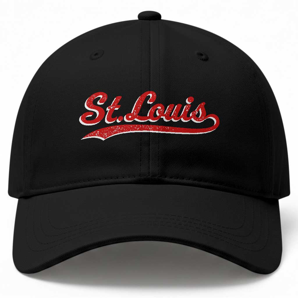 St Louis Sports Script Retro Baseball Lovers Proud City Baseball Cap TS11 Print Your Wear
