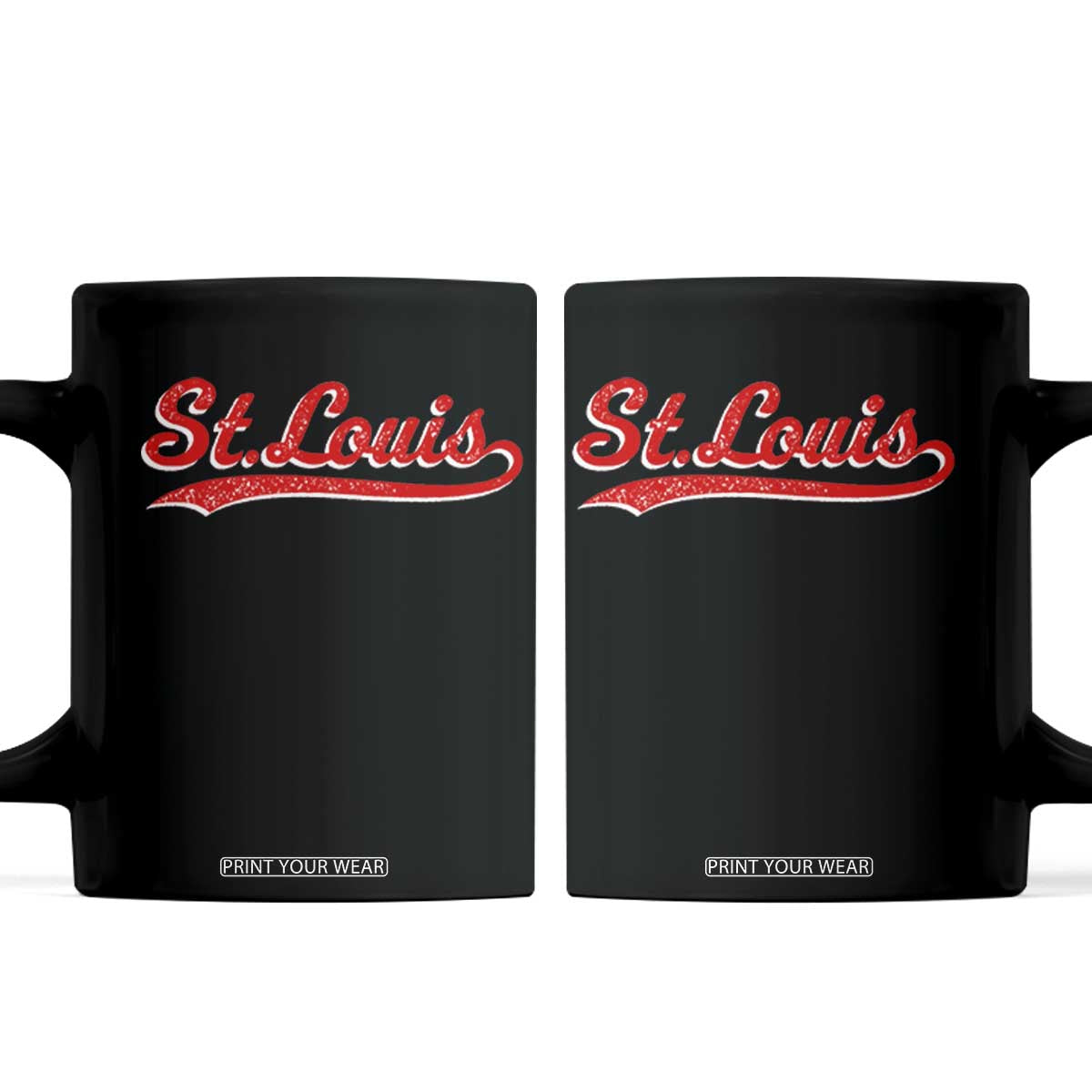 St Louis Sports Script Retro Baseball Lovers Proud City Coffee Mug TS11 Black Print Your Wear