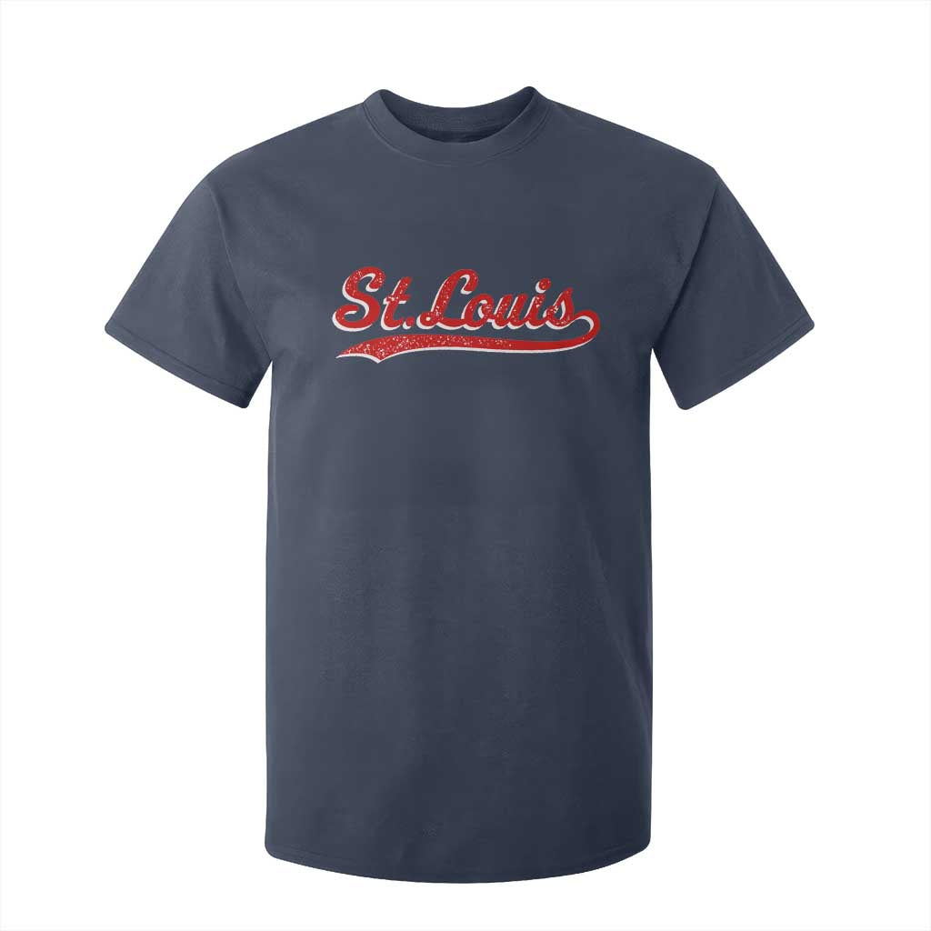 St Louis Sports Script Retro Baseball Lovers Proud City T Shirt For Kid TS11 Navy Print Your Wear