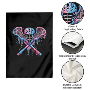 Lacrosse Drip Ice Cream Lax Helmet Sticks Sport Player Garden Flag TS11 Print Your Wear