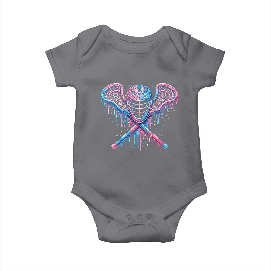 Lacrosse Drip Ice Cream Lax Helmet Sticks Sport Player Baby Onesie TS11 Charcoal Print Your Wear
