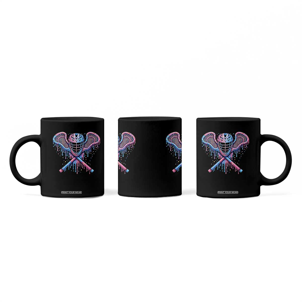 Lacrosse Drip Ice Cream Lax Helmet Sticks Sport Player Coffee Mug TS11 Print Your Wear