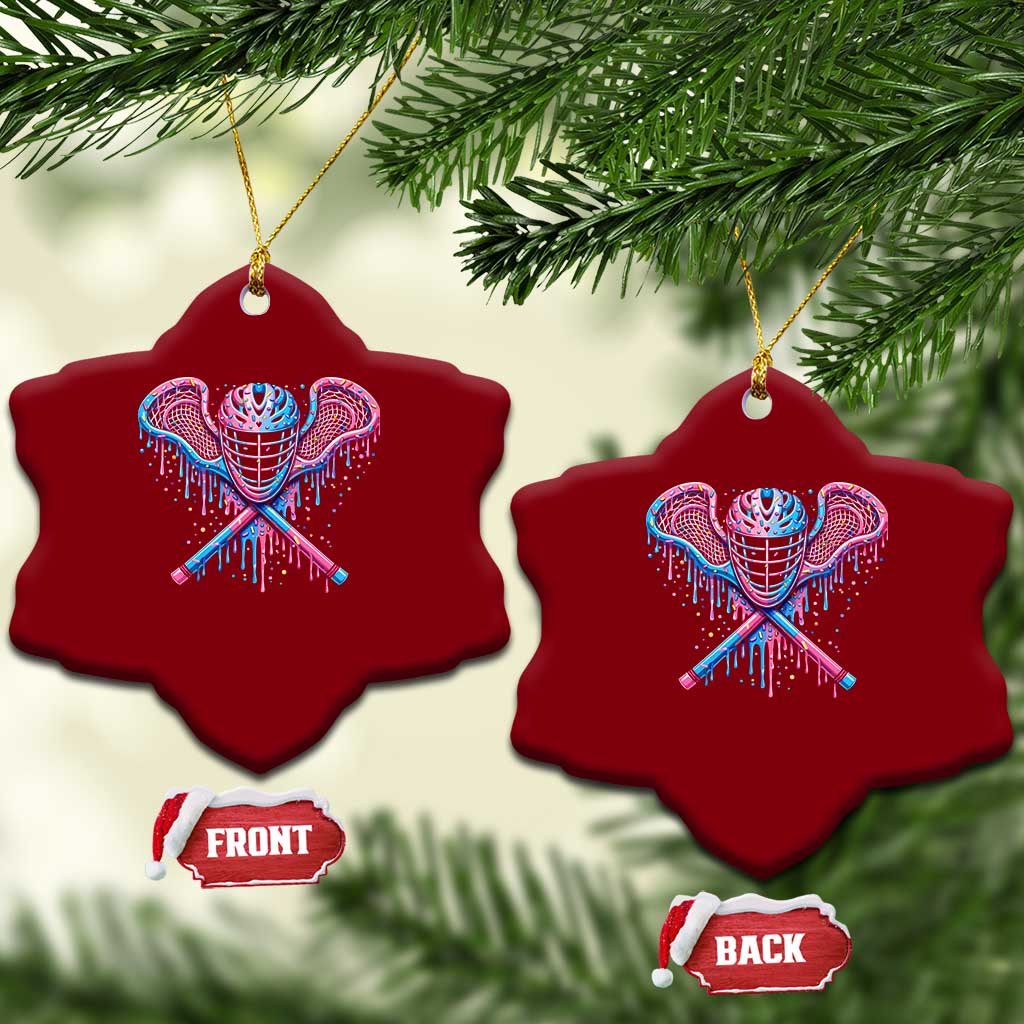 Lacrosse Drip Ice Cream Lax Helmet Sticks Sport Player Ceramic Ornament TS11 Print Your Wear