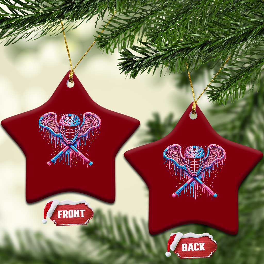 Lacrosse Drip Ice Cream Lax Helmet Sticks Sport Player Ceramic Ornament TS11 Print Your Wear