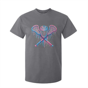 Lacrosse Drip Ice Cream Lax Helmet Sticks Sport Player T Shirt For Kid TS11 Charcoal Print Your Wear
