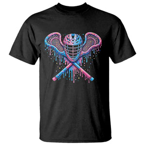 Lacrosse Drip Ice Cream Lax Helmet Sticks Sport Player T Shirt TS11 Black Print Your Wear
