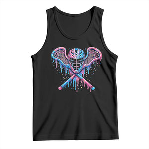 Lacrosse Drip Ice Cream Lax Helmet Sticks Sport Player Tank Top TS11 Black Print Your Wear