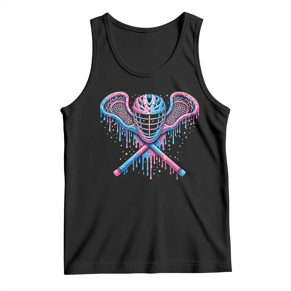 Lacrosse Drip Ice Cream Lax Helmet Sticks Sport Player Tank Top TS11 Black Print Your Wear